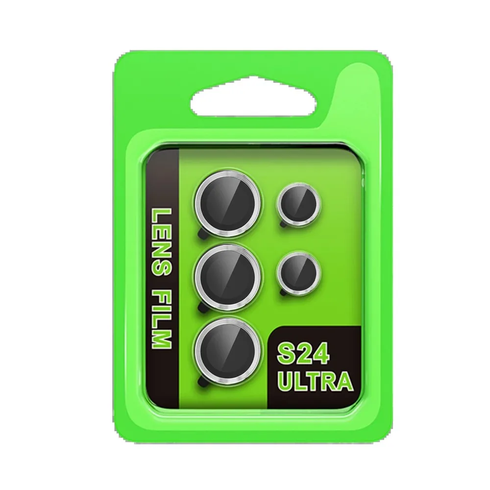 Newface Samsung Galaxy S24 Ultra Raze Metal Kamera Lens - Gümüş