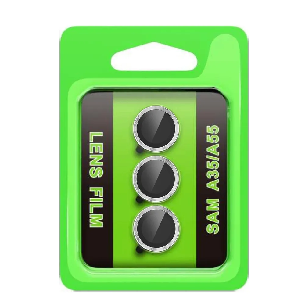 Newface Samsung Galaxy A35 5G Raze Metal Kamera Lens - Gümüş