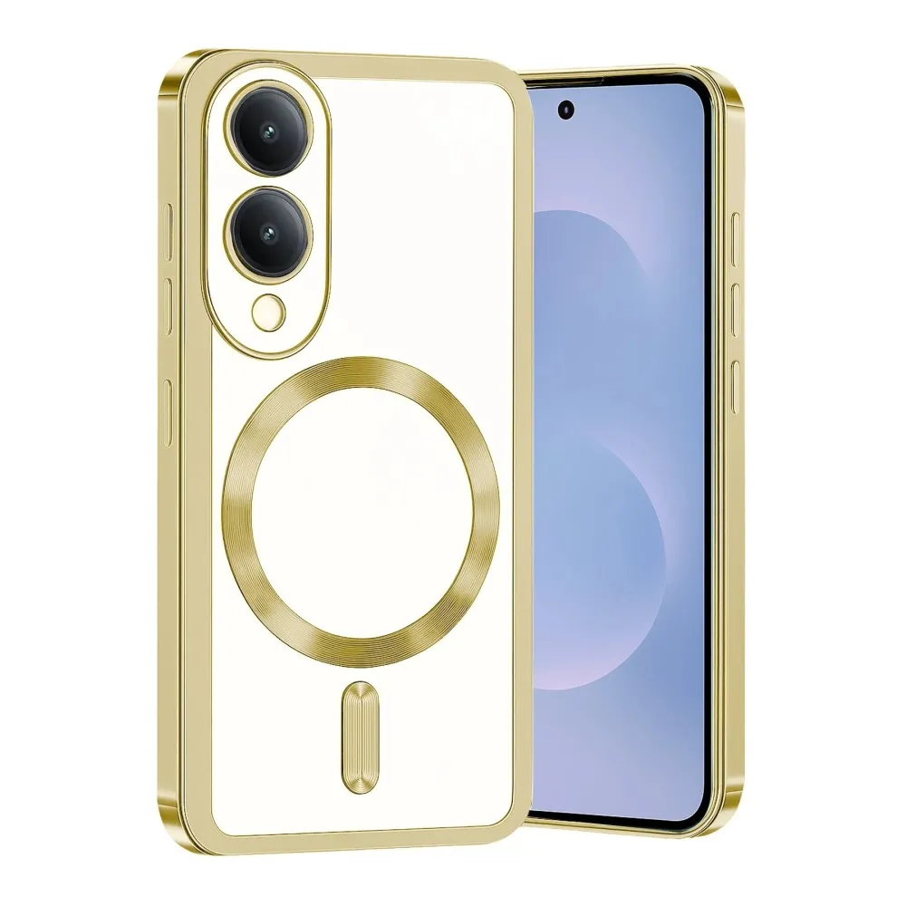 Newface Samsung Galaxy S25 Edge Kross Magneticsafe Kapak - Gold