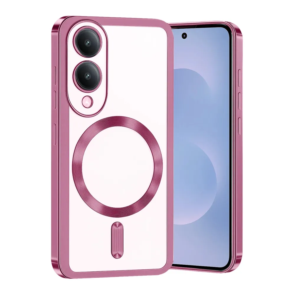 Newface Samsung Galaxy S25 Edge Kross Magneticsafe Kapak - Rose