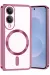 Newface Samsung Galaxy S25 Edge Kross Magneticsafe Kapak - Rose