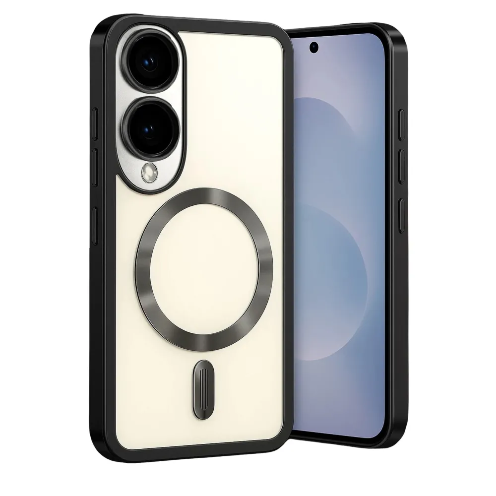 Newface Samsung Galaxy S25 Edge Kross Magneticsafe Kapak - Siyah