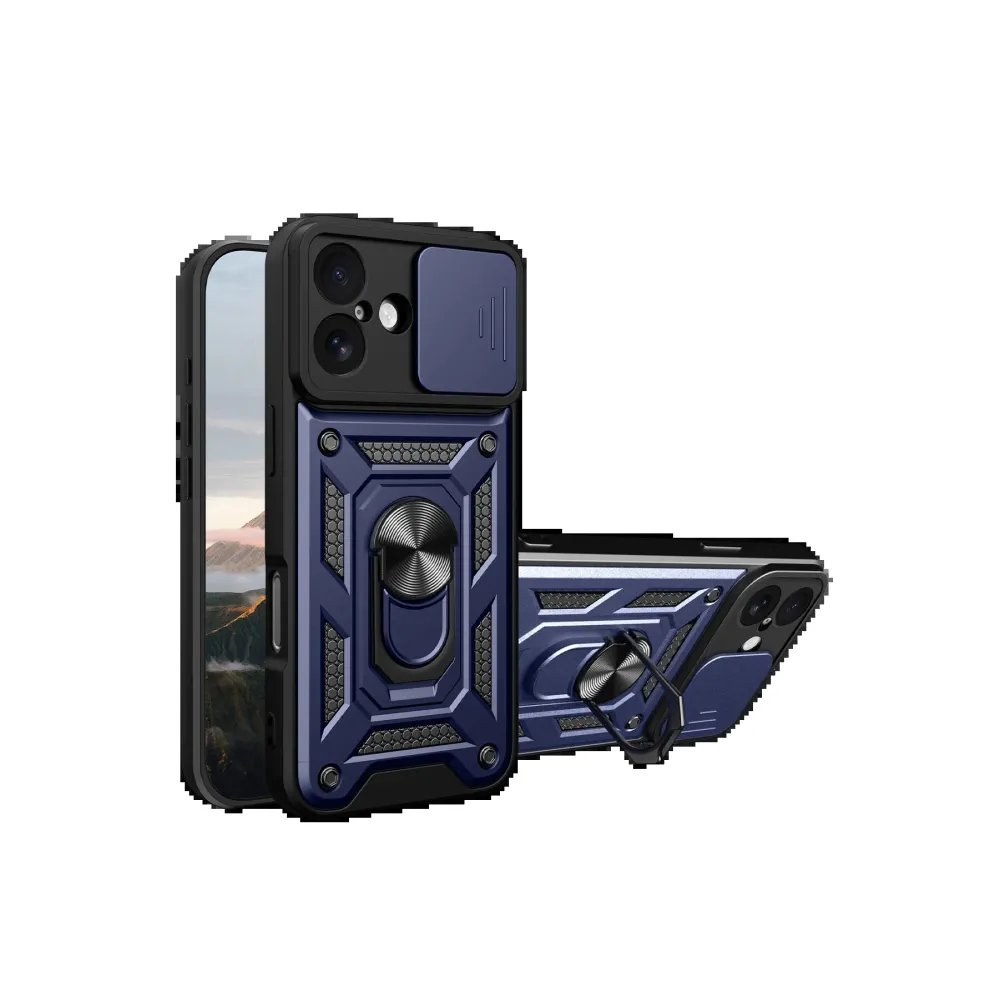 Newface Apple Iphone 17 Pars Lens Yüzüklü Silikon - Lacivert