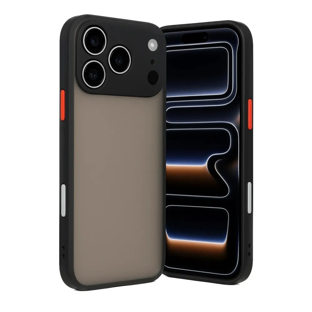 Newface Iphone 17 Pro Max Kılıf Montreal Silikon Kapak - Siyah