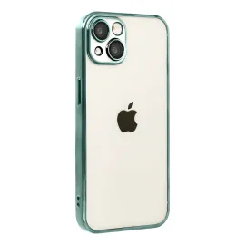 Newface Apple Iphone 15 Razer Lensli Silikon - Yeşil