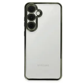 Newface Samsung Galaxy S24 Fe Kılıf Razer Lensli Silikon - Yeşil