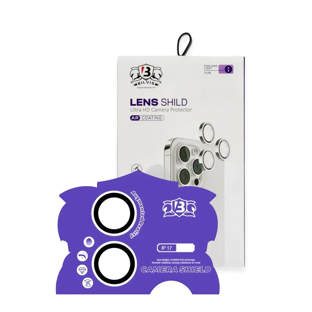 Newface Apple iPhone 17 Bilvis Titan Kamera Lens - Gümüş