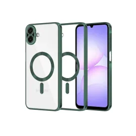 Newface Samsung Galaxy A07 Kross Magneticsafe Kapak - Koyu Yeşil