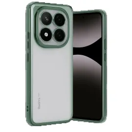 Newface Xiaomi Redmi Note 14 Pro Plus Kılıf Razer Lensli Silikon - Yeşil