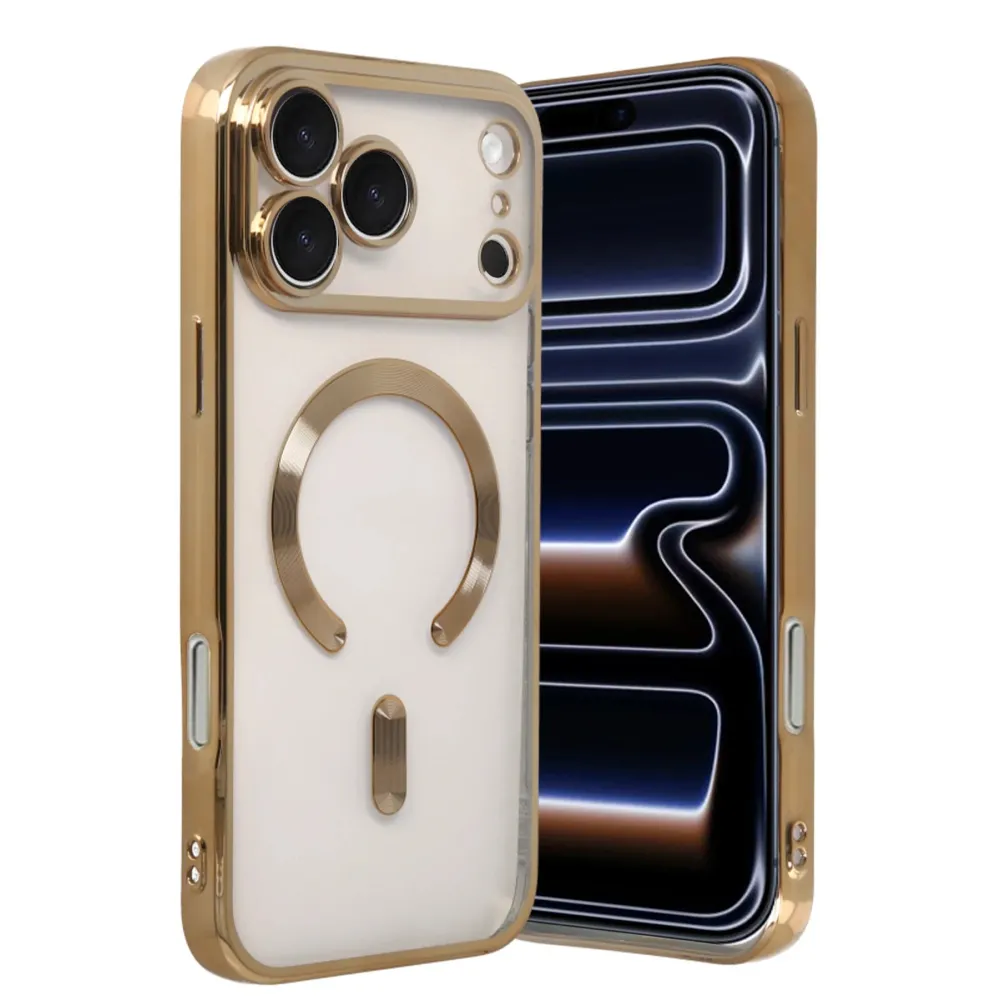 Newface Apple Iphone 17 Pro Kross Magneticsafe Kapak - Gold