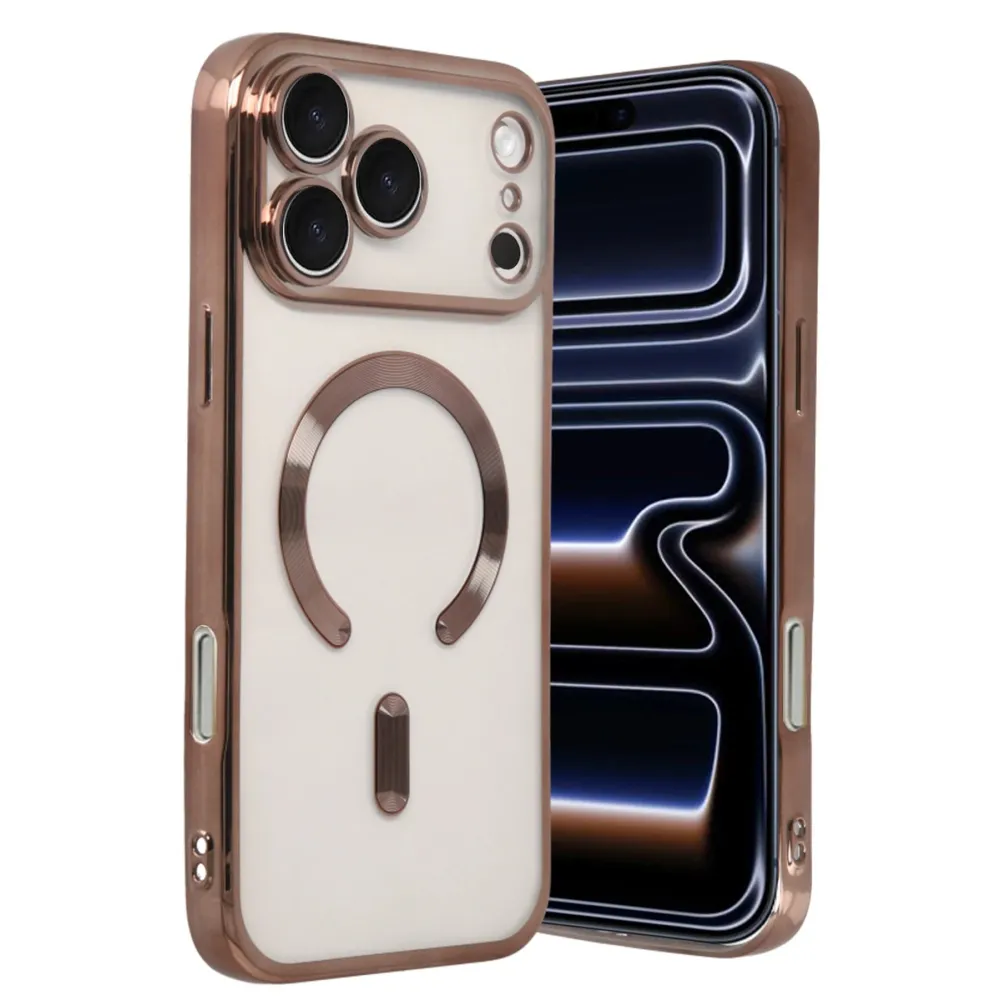 Newface Apple Iphone 17 Pro Max Kross Magneticsafe Kapak - Çöl Titanyum