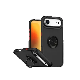 Newface Apple Iphone 17 Air Montreal Yüzüklü Silikon Kapak - Siyah