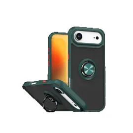 Newface Apple Iphone 17 Air Montreal Yüzüklü Silikon Kapak - Yeşil