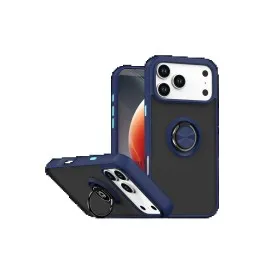 Newface Apple iPhone 17 Pro Max Montreal Yüzüklü Silikon Kapak - Lacivert