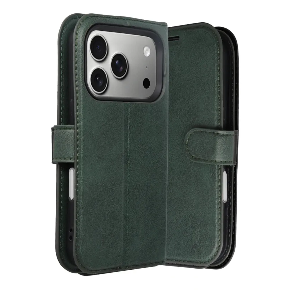 Newface Apple Iphone 17 Pro Trend S Plus Kapaklı Kılıf - Yeşil