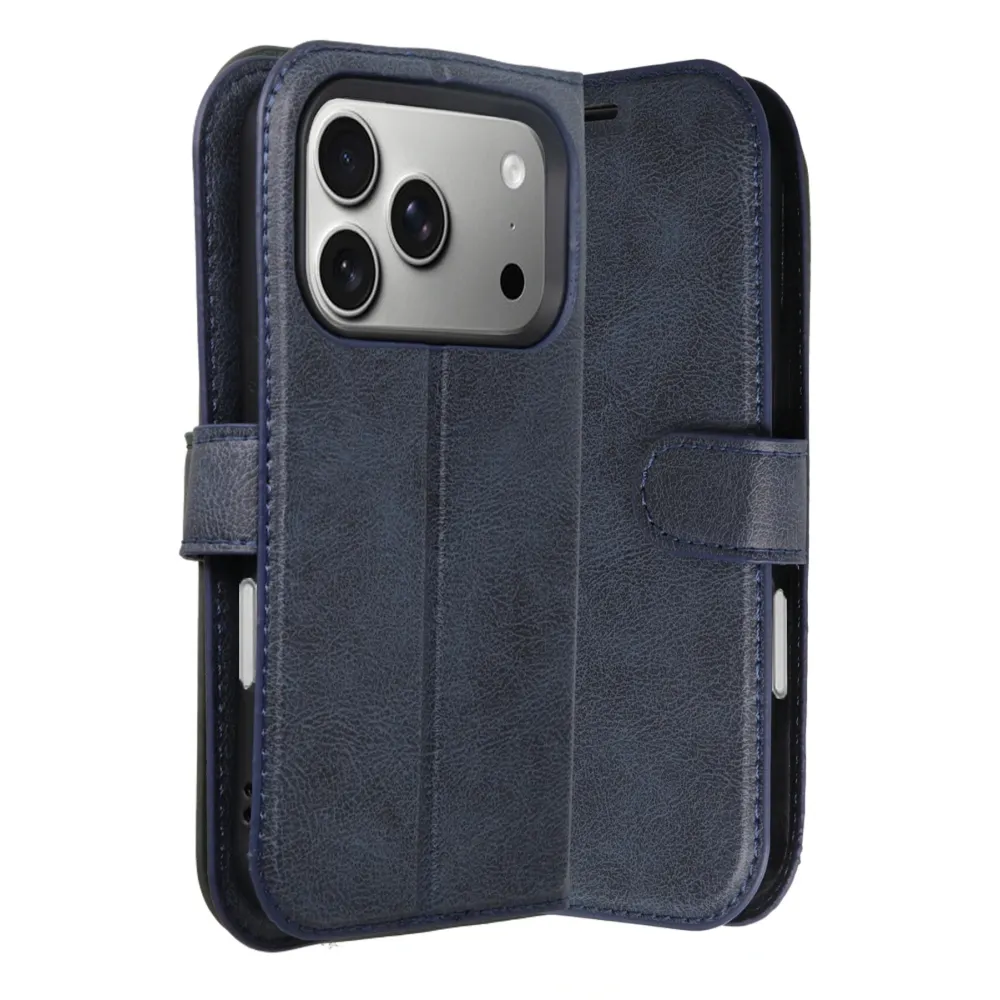 Newface Apple iPhone 17 Pro Trend S Plus Kapaklı Kılıf - Lacivert