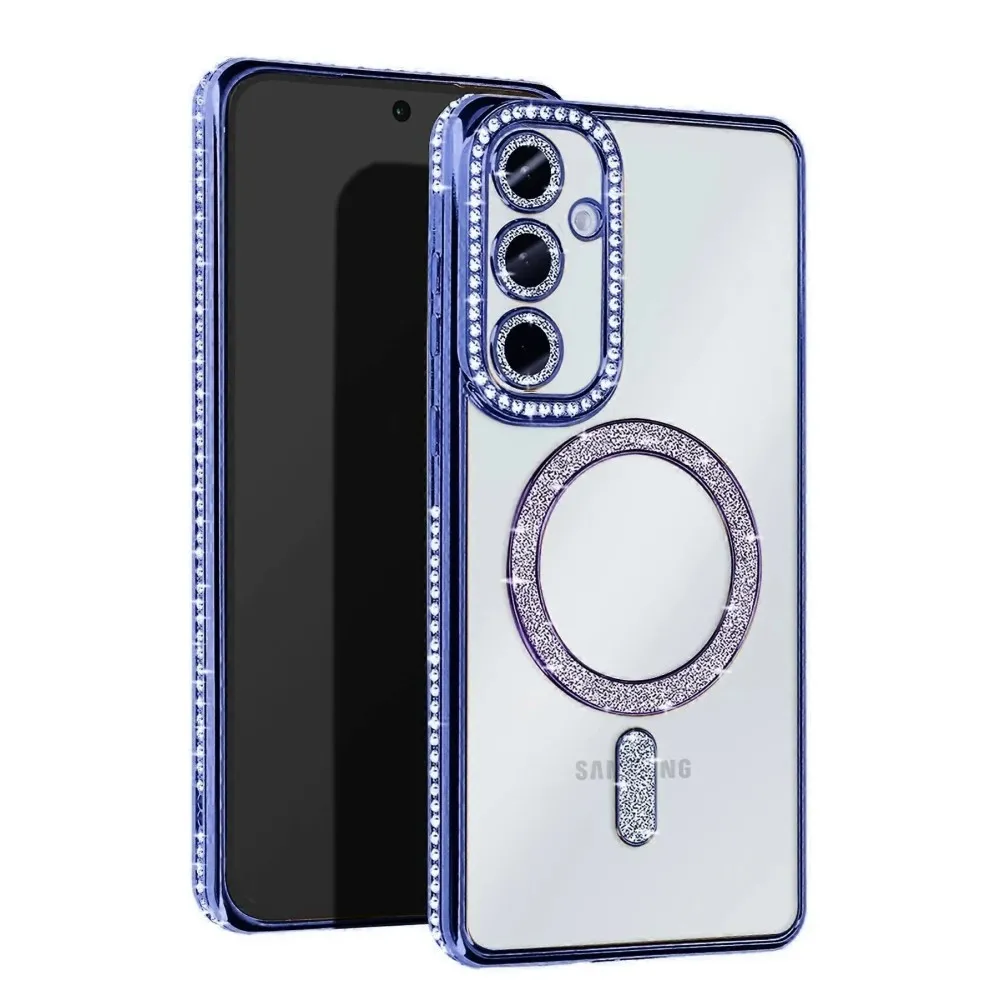 Newface Samsung Galaxy A17 5G Joke Simli Magneticsafe Kılıf - Mavi