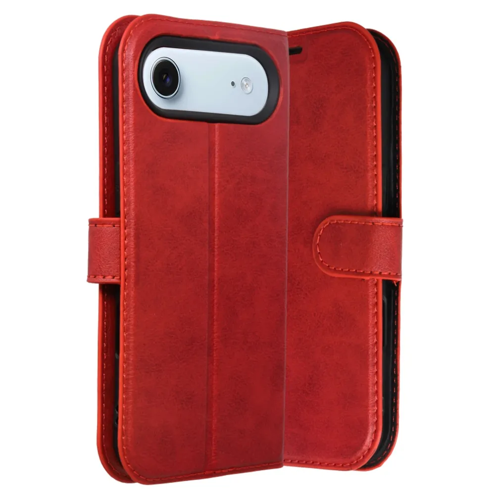 Newface Apple Iphone 17 Air Trend S Plus Kapaklı Kılıf - Kırmızı