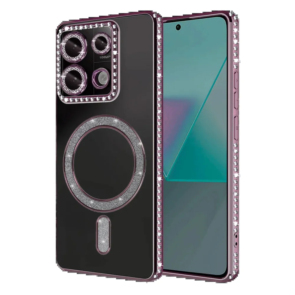 Newface Xiaomi Redmi 13C Joke Simli Magneticsafe Kılıf - Pembe