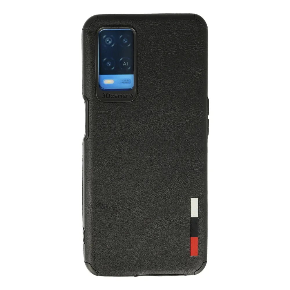 Newface Oppo A54 4G Kılıf Loop Deri Silikon - Siyah