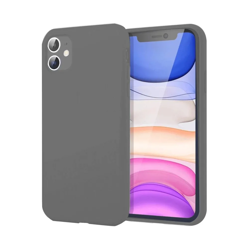 Newface Iphone 11 Kılıf First Silikon - Gri