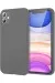 Newface Iphone 11 Kılıf First Silikon - Gri