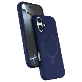 Newface Apple iPhone 17 Regal Magsafe Standlı Kapak - Lacivert