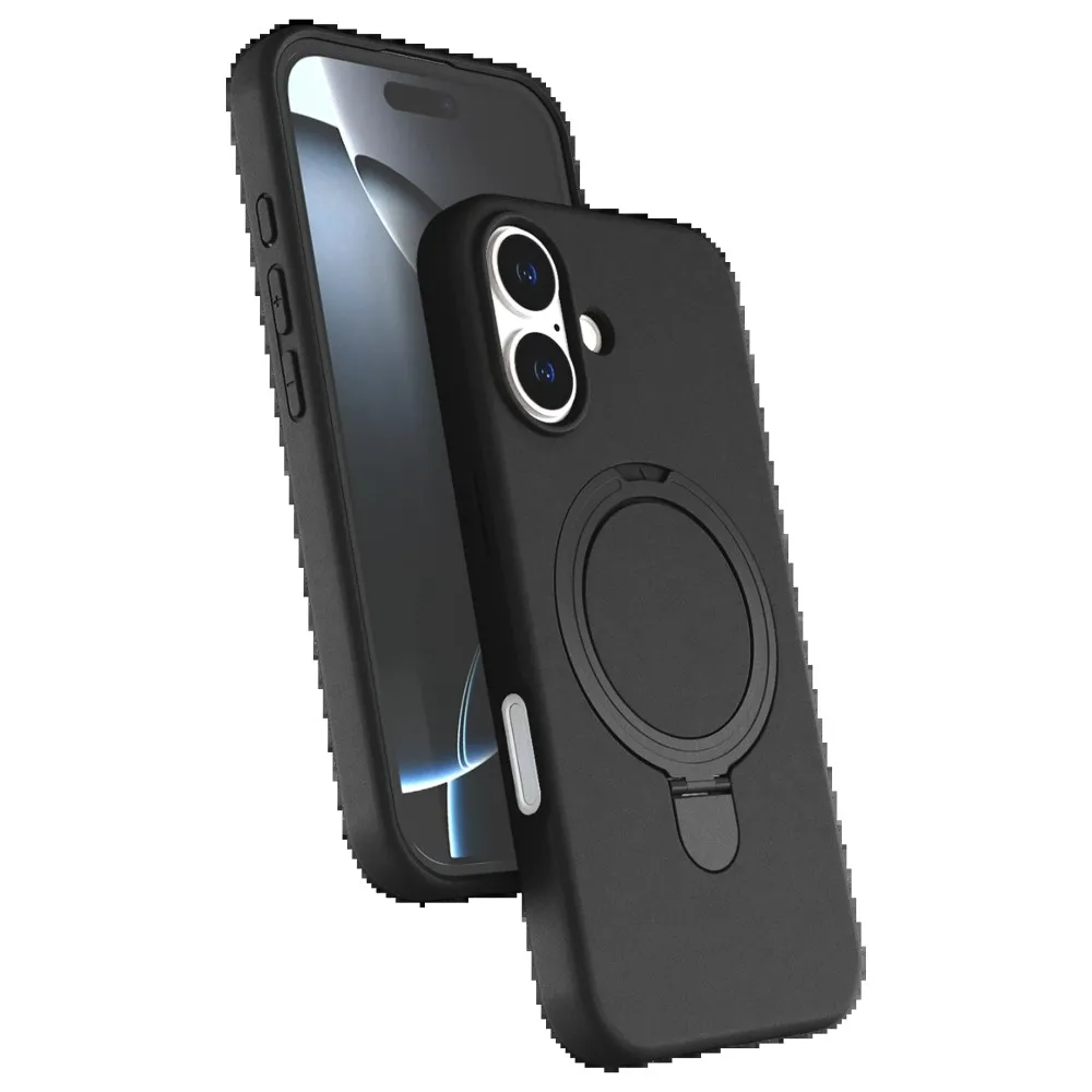 Newface Apple Iphone 17 Regal Magsafe Standlı Kapak - Siyah