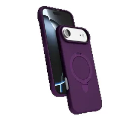 Newface Apple Iphone 17 Air Regal Magsafe Standlı Kapak - Derin Mor