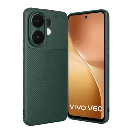 Newface Vivo V60 5G Auto Focus Karbon Kapak - Koyu Yeşil