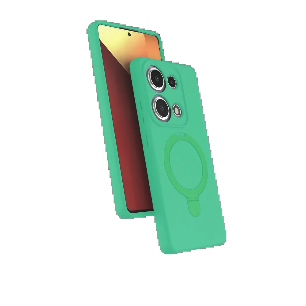 Newface Xiaomi Redmi Note 13 Pro 4G Regal Magsafe Standlı Kapak - Yeşil