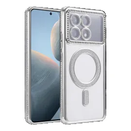 Newface Xiaomi Poco X6 Pro Joke Simli Magneticsafe Kılıf - Gümüş