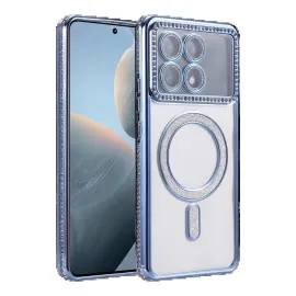 Newface Xiaomi Poco X6 Pro Joke Simli Magneticsafe Kılıf - Mavi