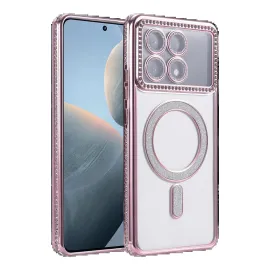 Newface Xiaomi Poco X6 Pro Joke Simli Magneticsafe Kılıf - Pembe