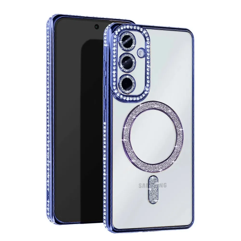 Newface Samsung Galaxy A16 5G Joke Simli Magneticsafe Kılıf - Mavi