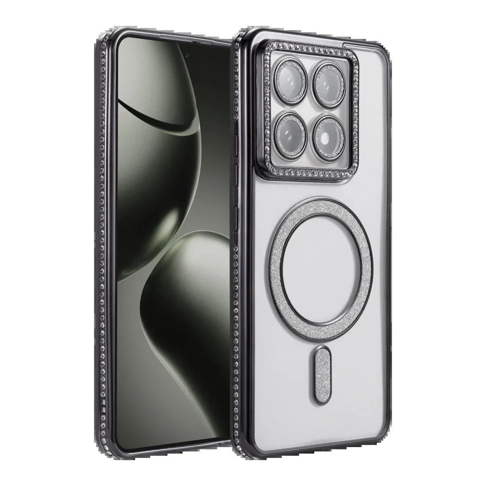 Newface Xiaomi Mi 14T Pro Joke Simli Magneticsafe Kılıf - Siyah