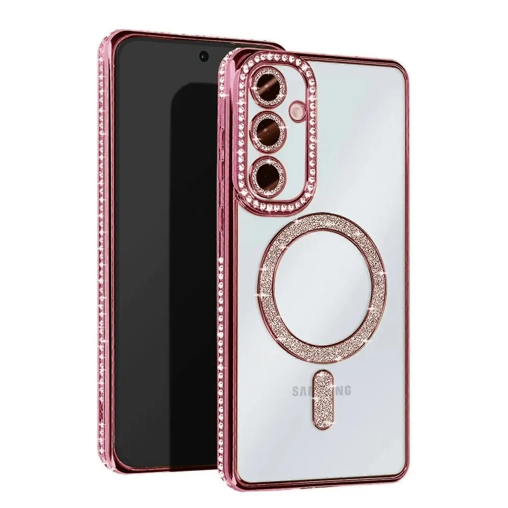 Newface Samsung Galaxy A26 Joke Simli Magneticsafe Kılıf - Pembe