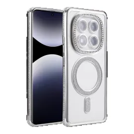 Newface Xiaomi Redmi Note 14 Pro 4G Joke Simli Magneticsafe Kılıf - Gümüş