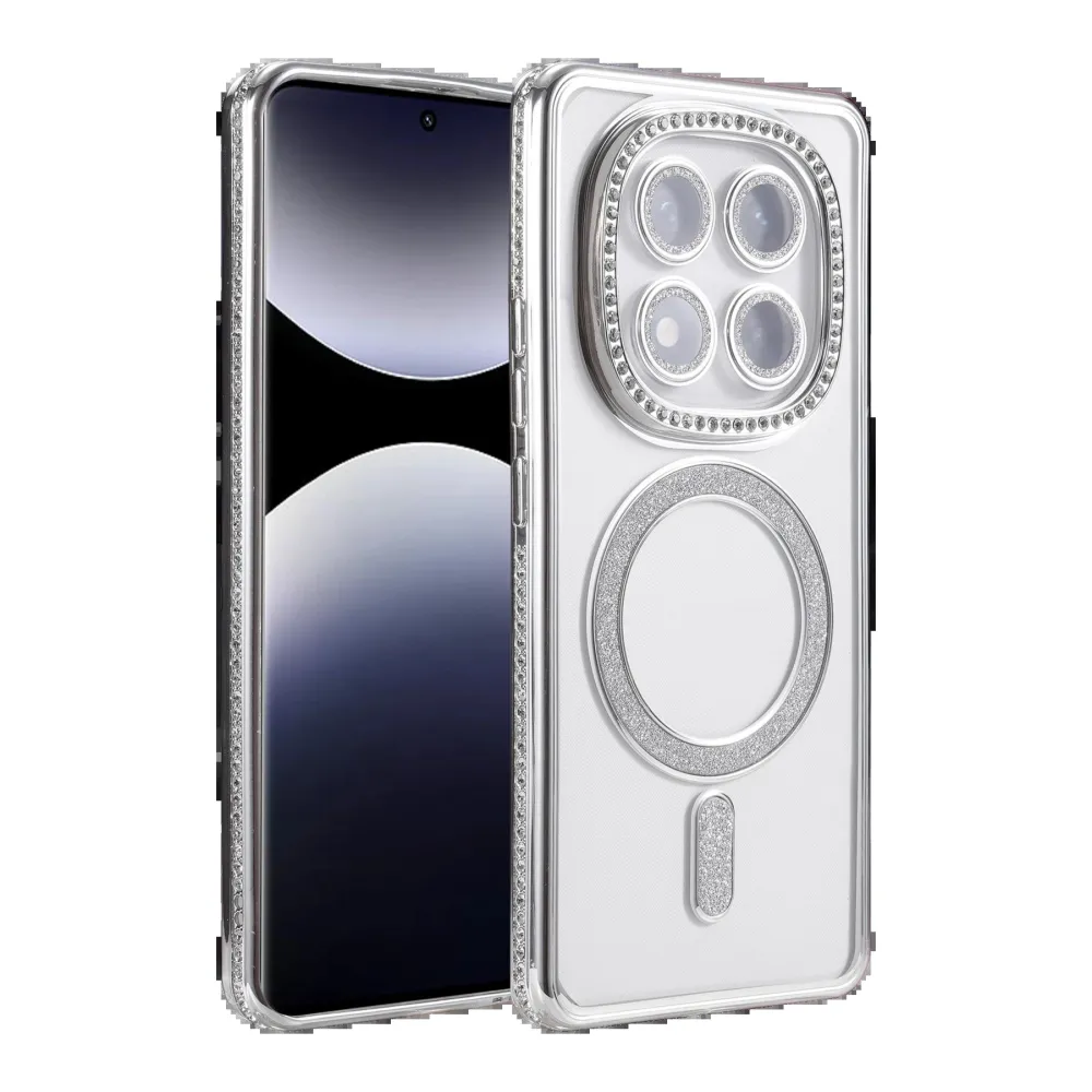 Newface Xiaomi Redmi Note 14 Pro 5G Joke Simli Magneticsafe Kılıf - Gümüş