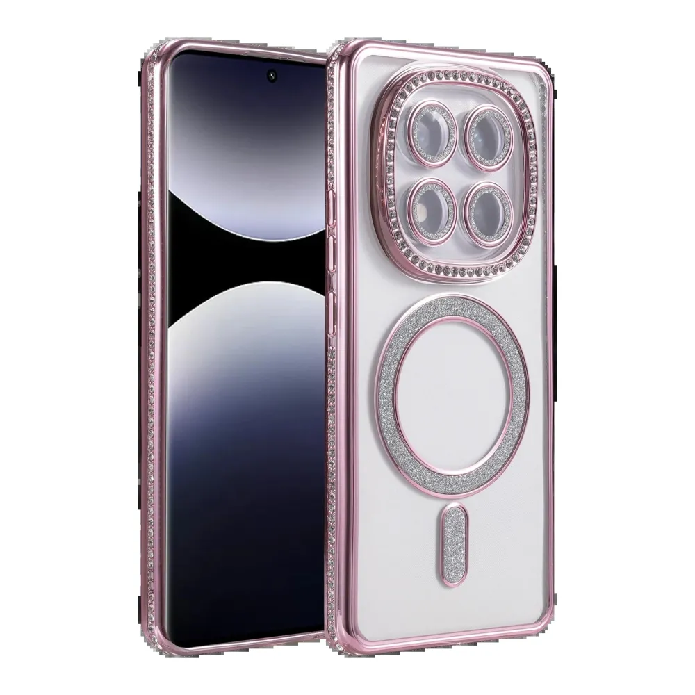 Newface Xiaomi Redmi Note 14 Pro 5G Joke Simli Magneticsafe Kılıf - Pembe