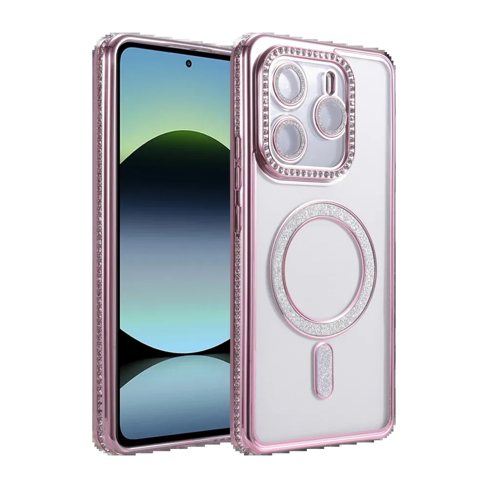 Newface Xiaomi Redmi Note 14 4G Joke Simli Magneticsafe Kılıf - Pembe