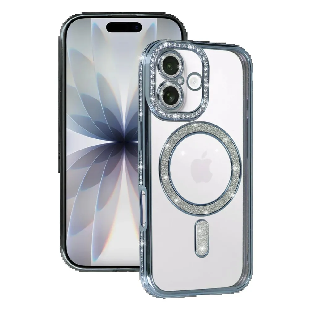 Newface Apple iPhone 17 Joke Simli Magneticsafe Kılıf - Mavi