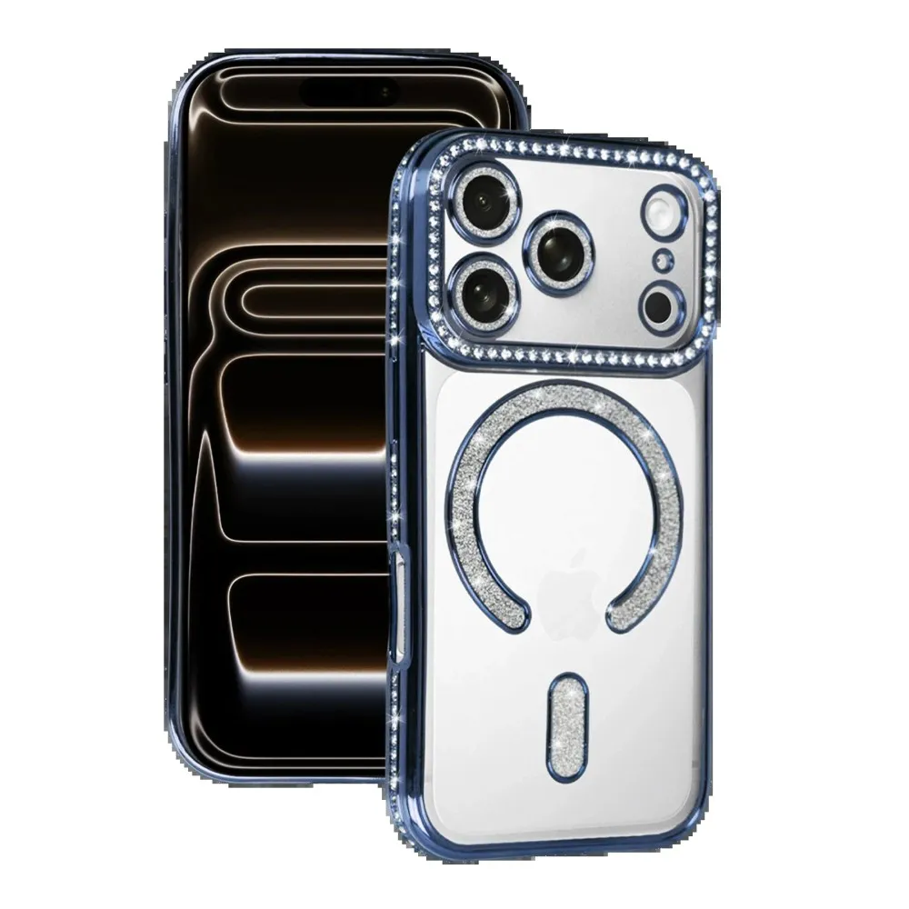Newface Apple Iphone 17 Pro Joke Simli Magneticsafe Kılıf - Mavi