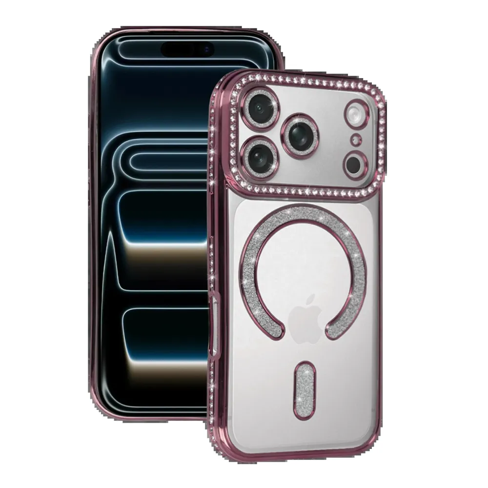 Newface Apple Iphone 17 Pro Joke Simli Magneticsafe Kılıf - Pembe