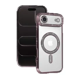 Newface Apple Iphone 17 Air Joke Simli Magneticsafe Kılıf - Pembe