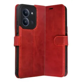 Newface Xiaomi Redmi 15C 4G Trend S Plus Kapaklı Kılıf - Kırmızı