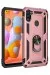 Newface Samsung Galaxy A11 Kılıf Sofya Yüzüklü Silikon Kapak - Rose