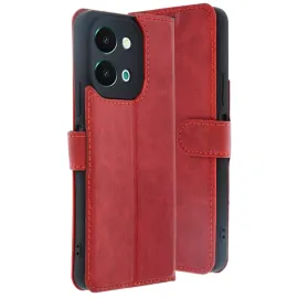 Newface Vivo Y28 Kılıf Trend S Plus Kapaklı Kılıf - Kırmızı