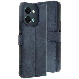 Newface Vivo Y28 Kılıf Trend S Plus Kapaklı Kılıf - Lacivert