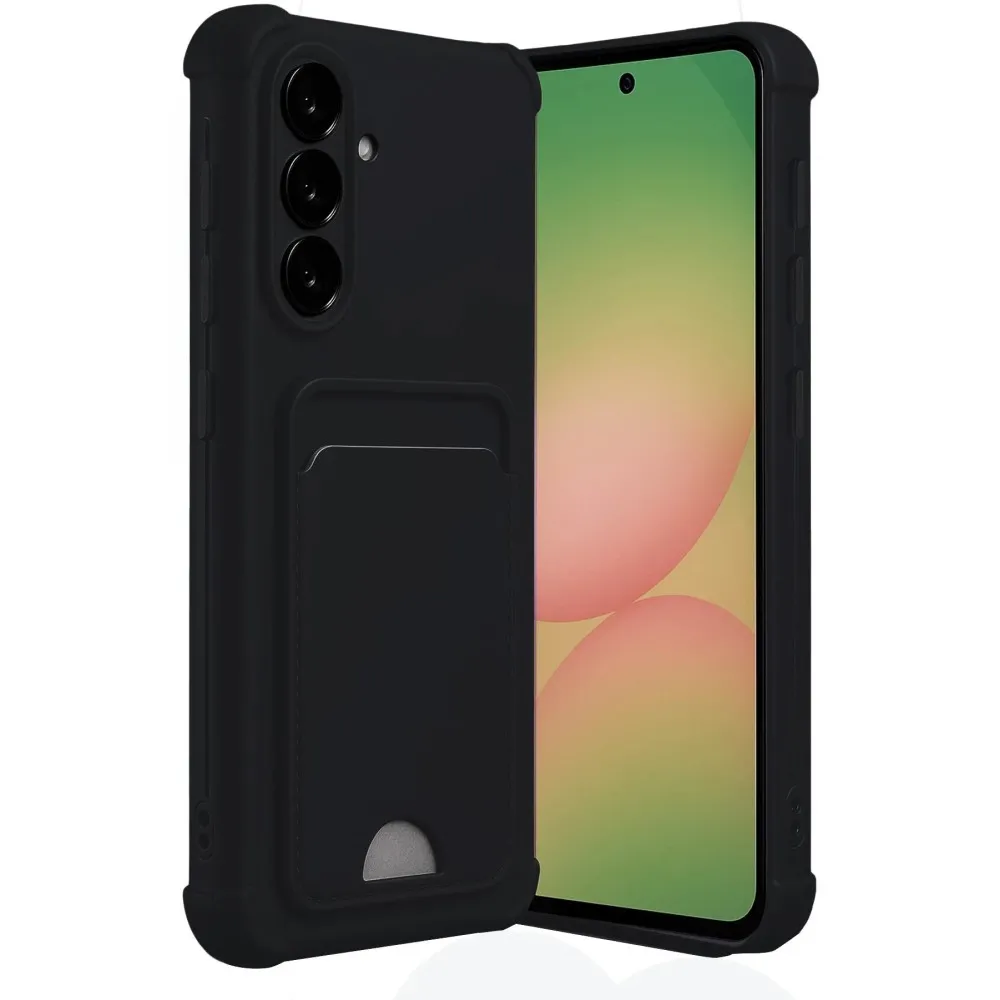 Newface Samsung Galaxy A17 5G Kelvin Kartvizitli Silikon - Siyah